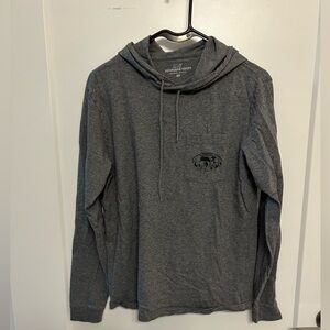 Vineyard Vines Gray Football Hoodie Shirt